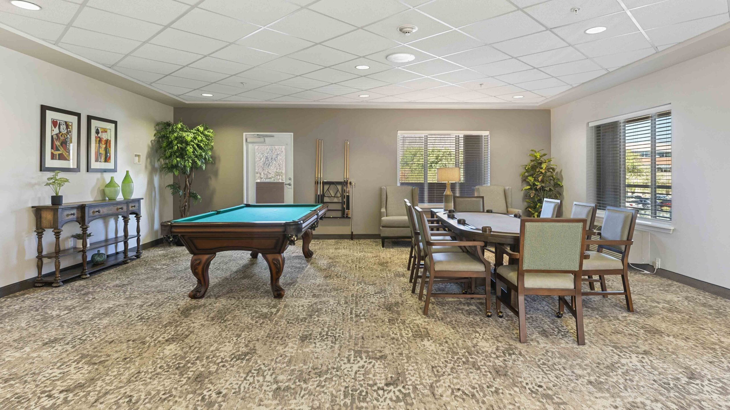 The game room at The Palms at La Quinta