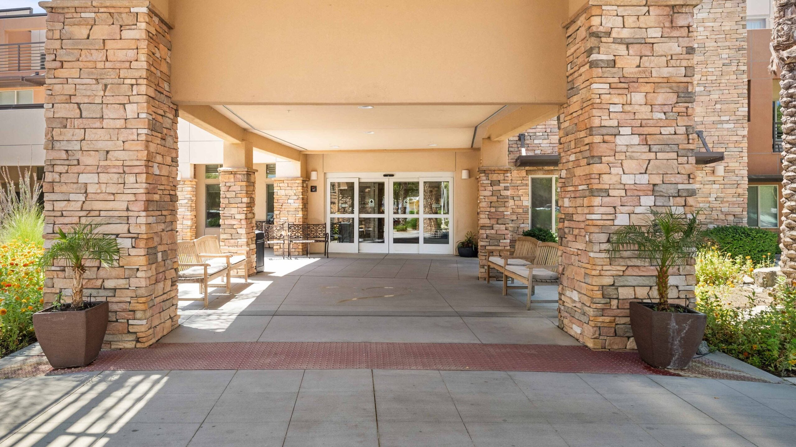 The entrance to The Palms at La Quinta