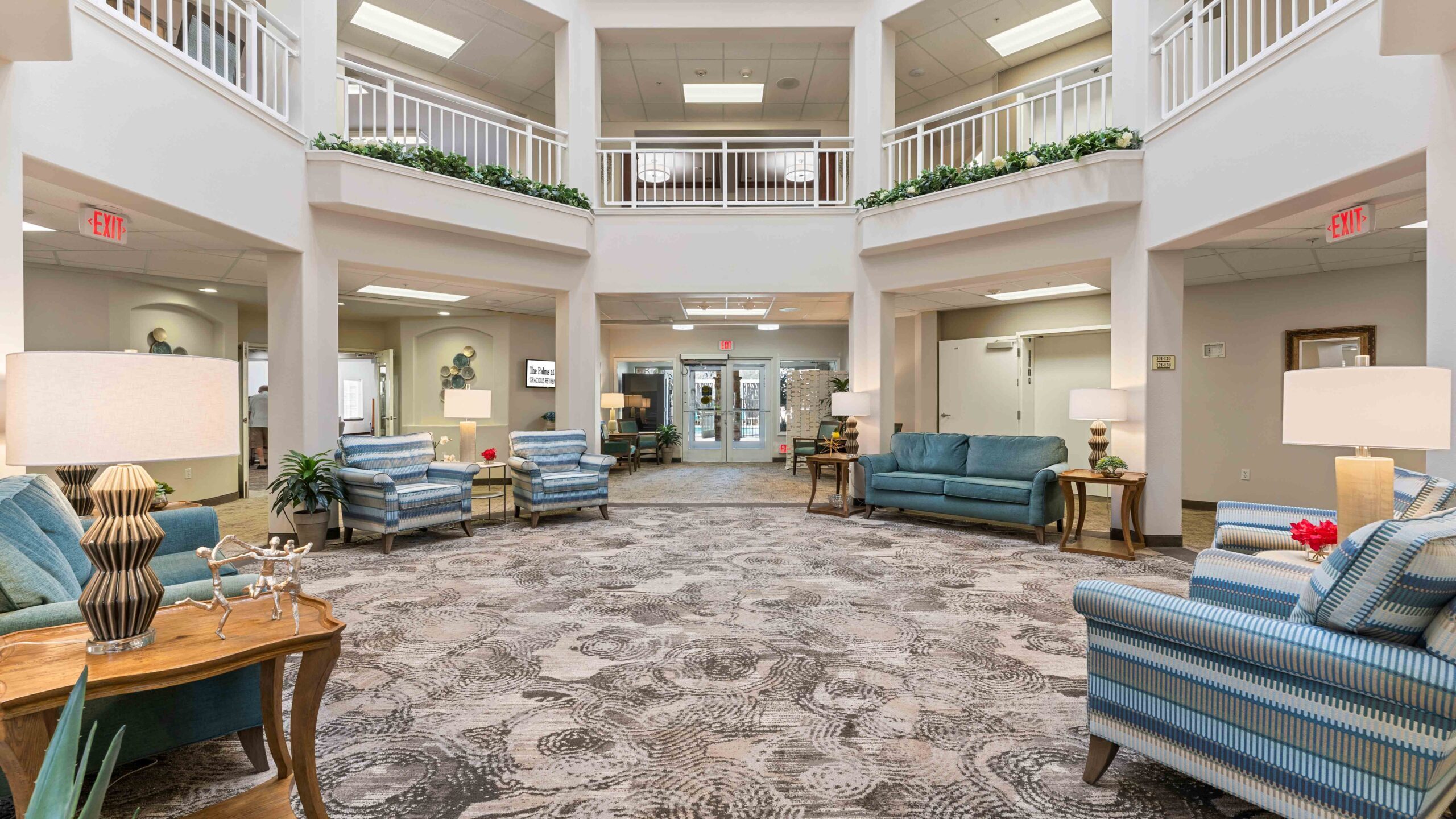 The atrium at The Palms at La Quinta